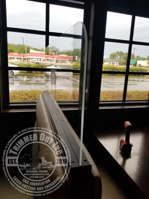 Covid Coronavirus Sneeze Guard Booth Divider Restaurant