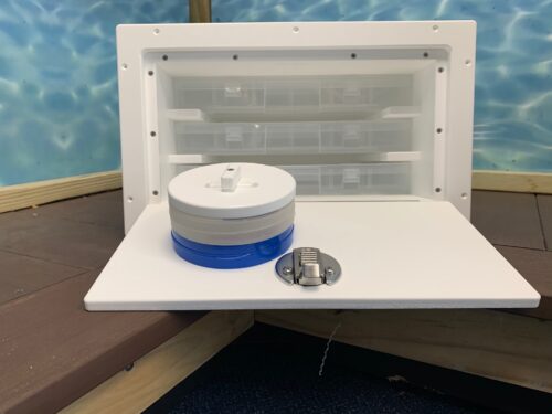 plano tackle box holder, fishing accessories organizer, starboard organizer