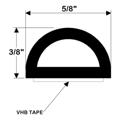 GASKET FOR Livewell Lid 3/8" X 5/8"